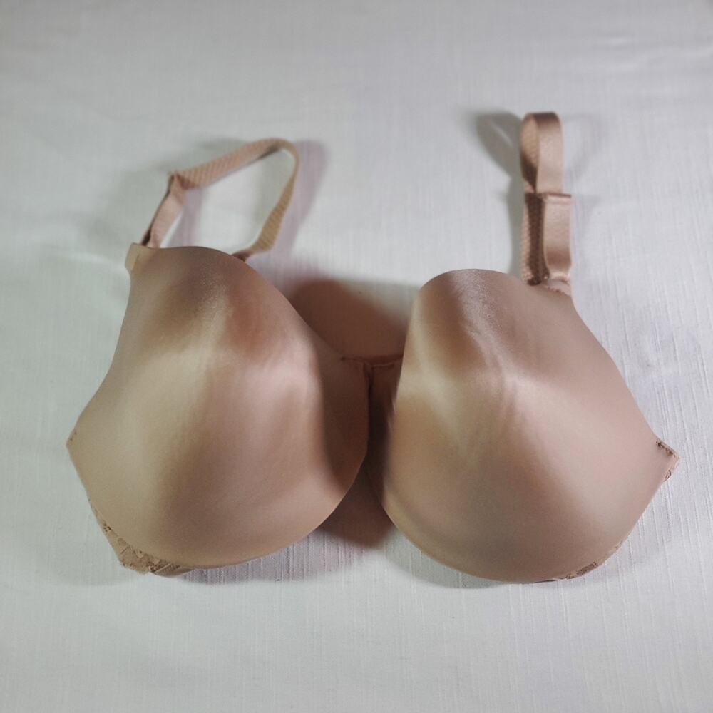 Vanity Fair Womens Beige Bra Size 38DD Full Coverage Underwire Everyday Lingerie